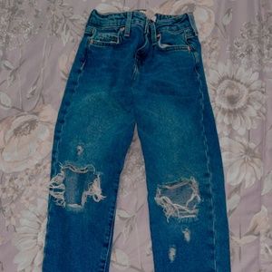 distressed denim bottoms